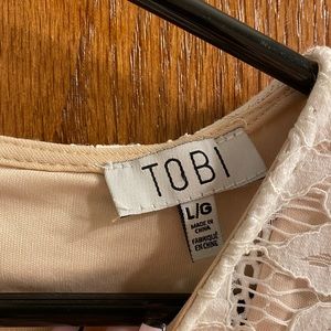 Tobi white lace dress